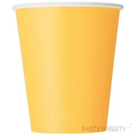 kubeczki papierowe classic unique zolte 266 ml 8 szt