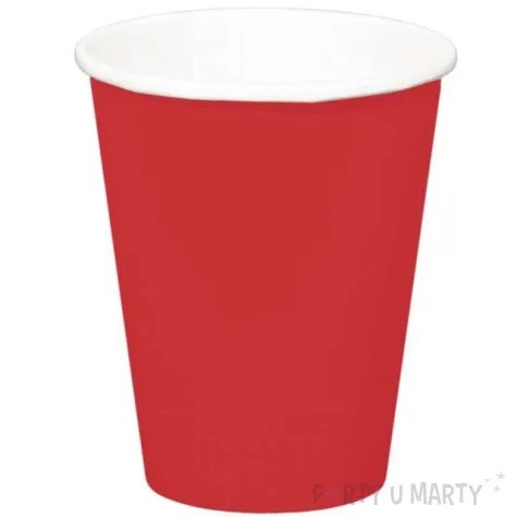 kubeczki papierowe classic xl czerwony folat 350 ml 8 szt