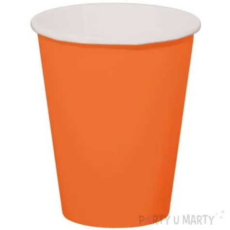 kubeczki papierowe classic xl pomaranczowy folat 350 ml 8 szt