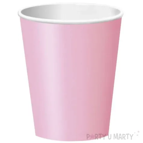 kubeczki papierowe classic xl rozowe 355 ml 10 szt