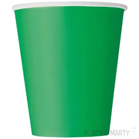 kubeczki papierowe classic zielony unique 270 ml 8 szt