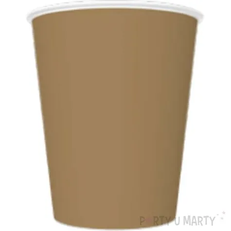 kubeczki papierowe classic zlote maki 250 ml 8 szt