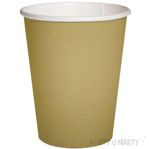 kubeczki papierowe classic zlote paw 250 ml 10 szt