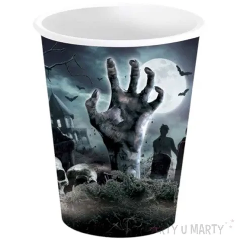 kubeczki papierowe cmentarz halloween guirca 6 szt 240 ml