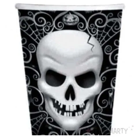 kubeczki papierowe czaszka amscan 266 ml 8 szt