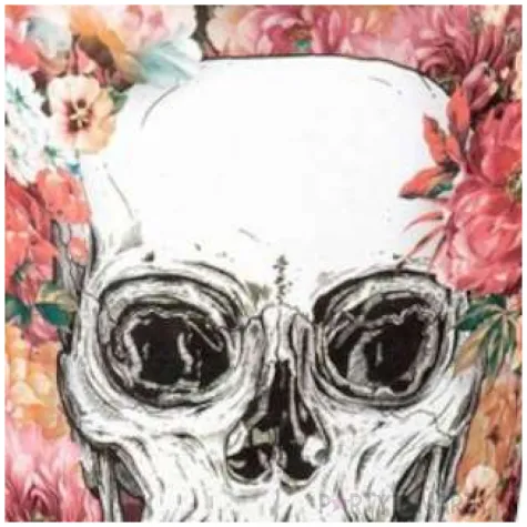 kubeczki papierowe day of dead czaszki boland 6 szt