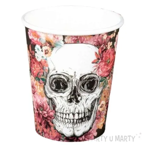 kubeczki papierowe day of dead czaszki boland 6 szt
