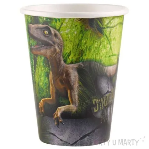 kubeczki papierowe dinosaur attack 266 ml 8 szt