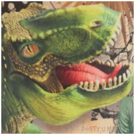 kubeczki papierowe dinozaury tyranozaur 270 ml santex 10 szt