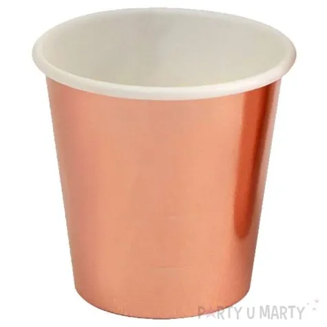 kubeczki papierowe do shotow metalik rozowe zloto godan 60 ml 8 szt