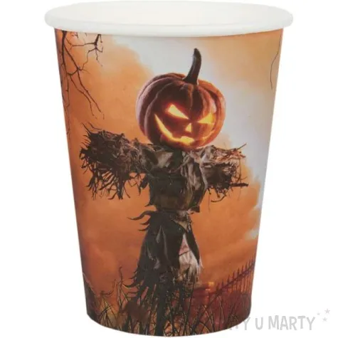 kubeczki papierowe dynia halloween santex 270 ml 10 szt