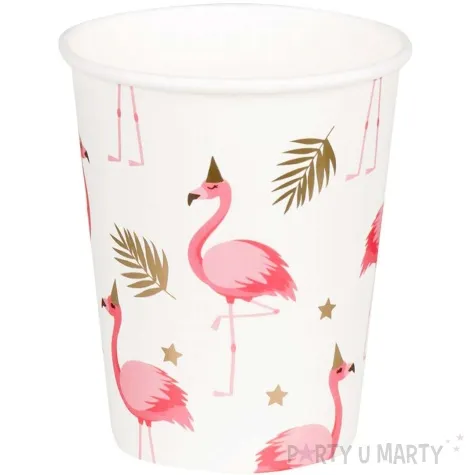 kubeczki papierowe flamingi hawajskie boland 250 ml 6 szt