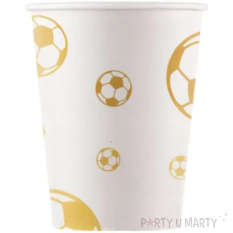 kubeczki papierowe football gold procos 200 ml 8 szt