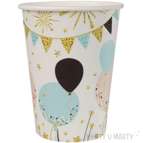 kubeczki papierowe glitter santex 250 ml 10 szt