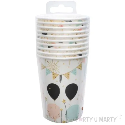 kubeczki papierowe glitter santex 250 ml 10 szt