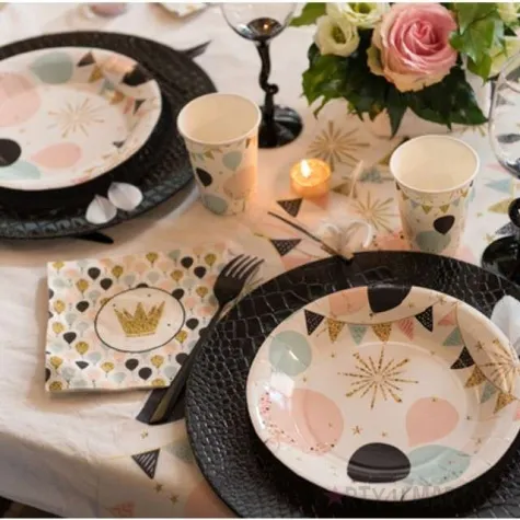 kubeczki papierowe glitter santex 250 ml 10 szt