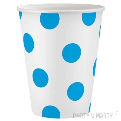 kubeczki papierowe groszki blekitne godan 250 ml 6 szt