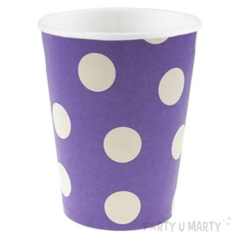 kubeczki papierowe groszki lawendowe godan 270 ml 6 szt