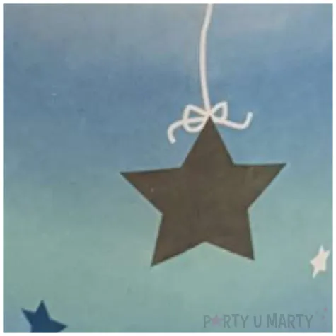 kubeczki papierowe gwiazdki niebieskie jix 6 szt