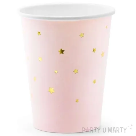 kubeczki papierowe gwiazdki partydeco 260 ml 6 szt
