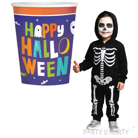 kubeczki papierowe halloween friends kolorowe amscan 266 ml 8 szt