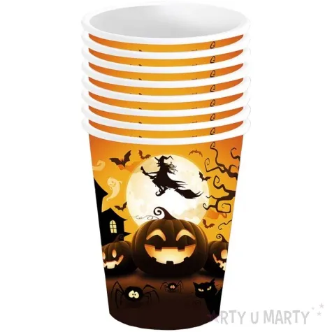 kubeczki papierowe halloween straszna dynia guirca 240 ml 6 szt