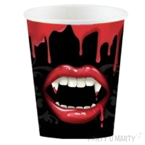 kubeczki papierowe halloween vampires amscan 266 ml 8 szt