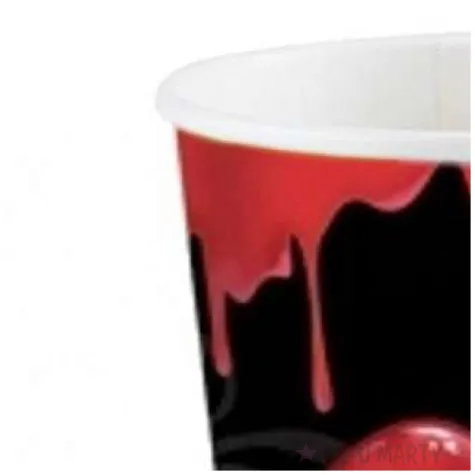 kubeczki papierowe halloween vampires amscan 266 ml 8 szt