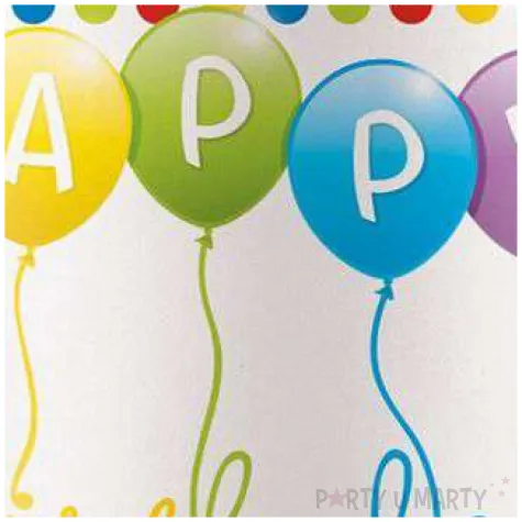 kubeczki papierowe happy birthday balon procos 200 ml 8 szt