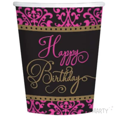 kubeczki papierowe happy birthday fabulous 266 ml 18 szt