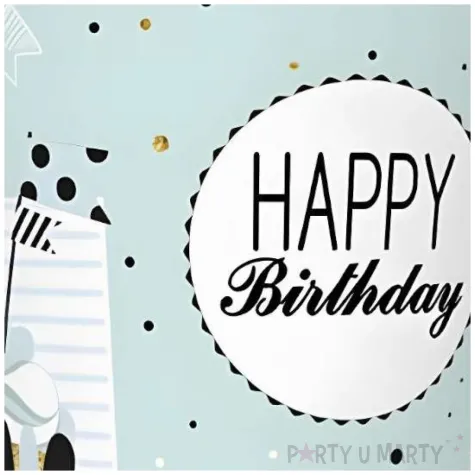 kubeczki papierowe happy birthday mietowy maki 250 ml 8 szt