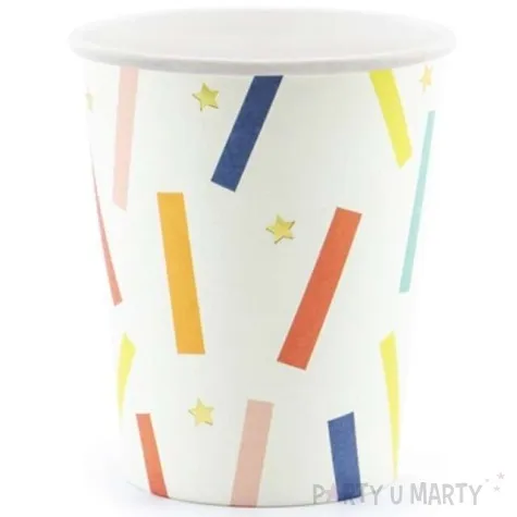 kubeczki papierowe happy birthday mix partydeco 200 ml 6 szt
