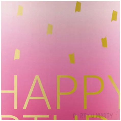 kubeczki papierowe happy birthday rozowo bialy procos 200 ml 8 szt