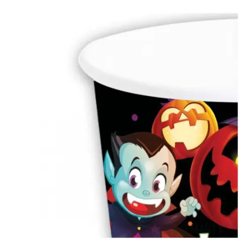 kubeczki papierowe happy halloween male potwory guirca 240 ml 6 szt