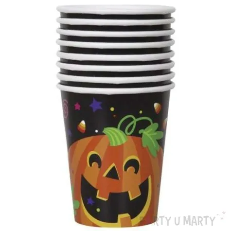 kubeczki papierowe happy halloween unique 266 ml 8 szt