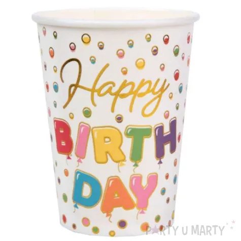 kubeczki papierowe happy kropki santex 270 ml 10 szt