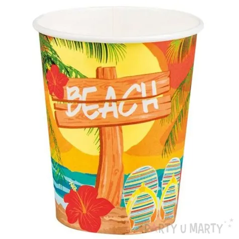 kubeczki papierowe hawajska plaza boland 250 ml 6 szt