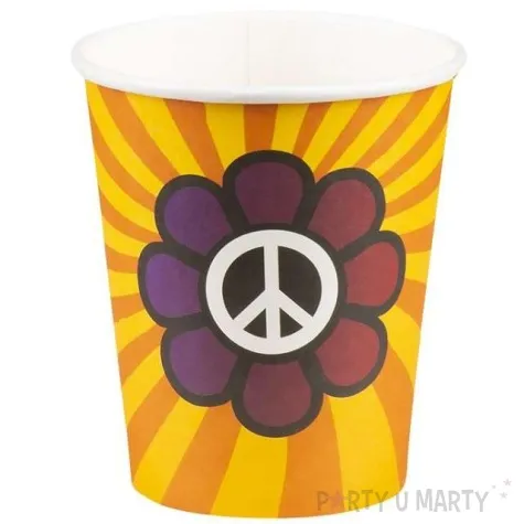 kubeczki papierowe hipis hippie boland 250 ml 6 szt