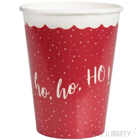 kubeczki papierowe ho ho ho boze narodzienie santex 250 ml 10 szt
