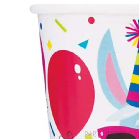 kubeczki papierowe imprezowa lama unique 266 ml 8 szt