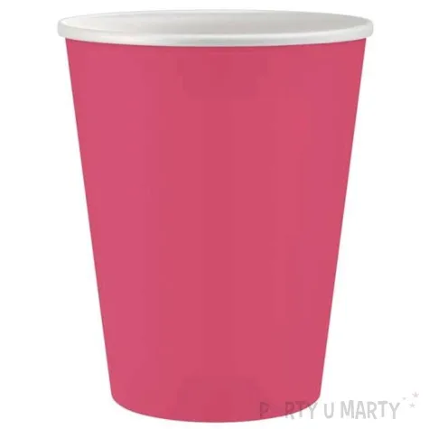 kubeczki papierowe klasyczne magenta godan 250 ml 6 szt