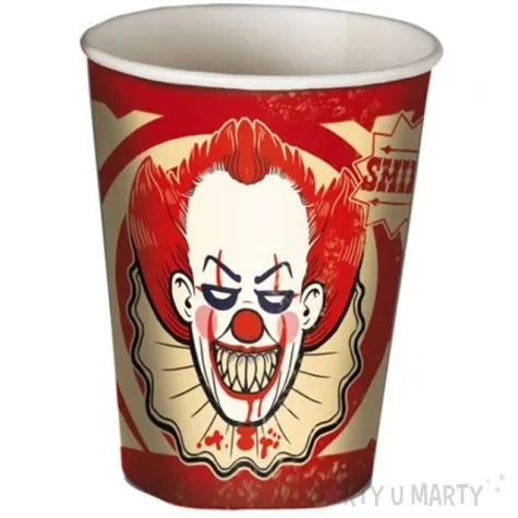 kubeczki papierowe klaun joker guirca 8 szt