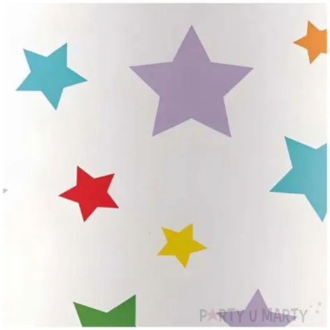 kubeczki papierowe kolorowe gwiazdki bialy procos 200 ml 8 szt