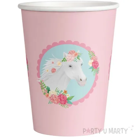 kubeczki papierowe konie pd horses pd party 250 ml 8 szt