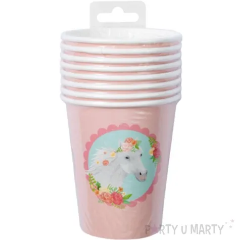 kubeczki papierowe konie pd horses pd party 250 ml 8 szt