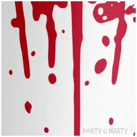 kubeczki papierowe krwiste bialo czerwone amscan 250 ml 8 szt