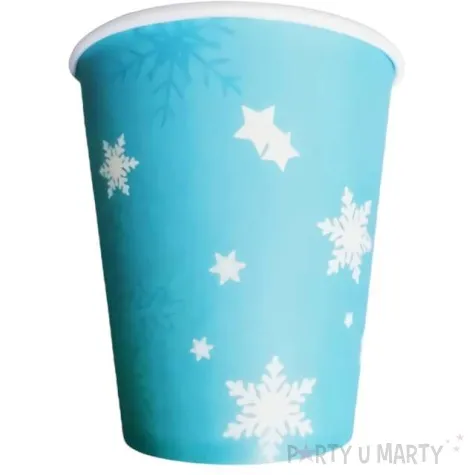 kubeczki papierowe ksiezniczka lodu blekitny jix 230 ml 6 szt