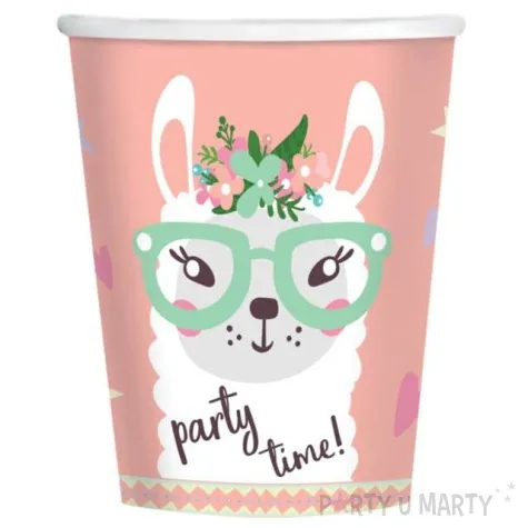 kubeczki papierowe lama amscan 250 ml 8 szt