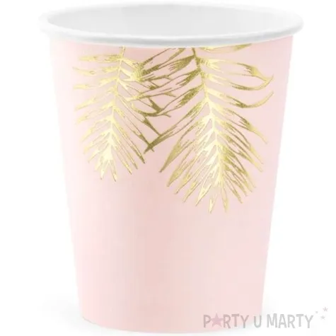 kubeczki papierowe liscie partydeco 220 ml 6 szt