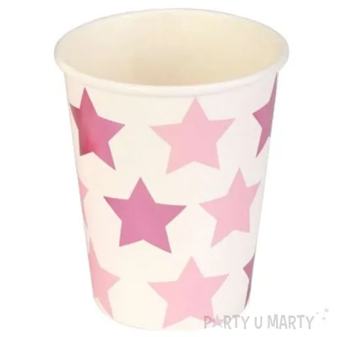 kubeczki papierowe little star pink neviti 200 ml 8 szt